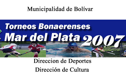La delegaci�n de Bol�var en la final de los Torneos Juveniles Bonaerenses 2007.