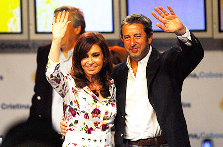 Cristina Fernández de Kirchner y Julio Cobos