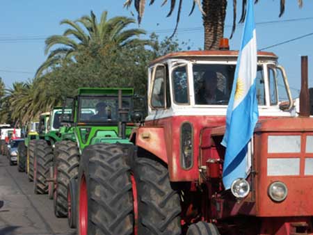 Tractorazo por las calles de la ciudad