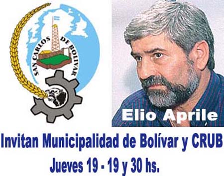 Elio Aprile disertar� el jueves
