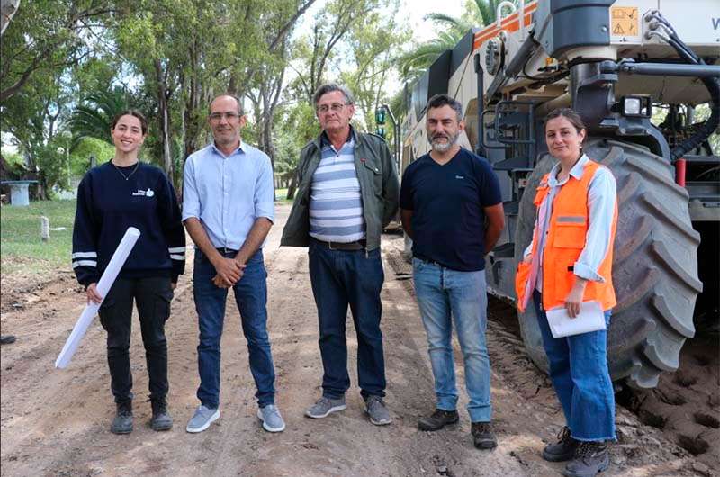 El municipio inició la obra de repavimentación del Parque Municipal Las Acollaradas