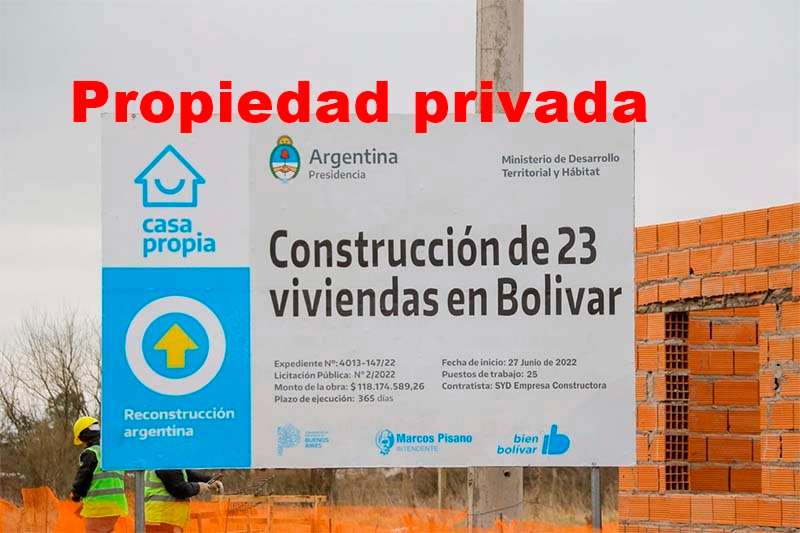 El Intendente radicó la denuncia ante la ocupación de las 23 viviendas en obra