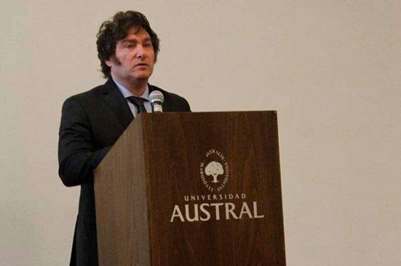 Definiciones de Javier Milei en una conferencia con estudiantes
