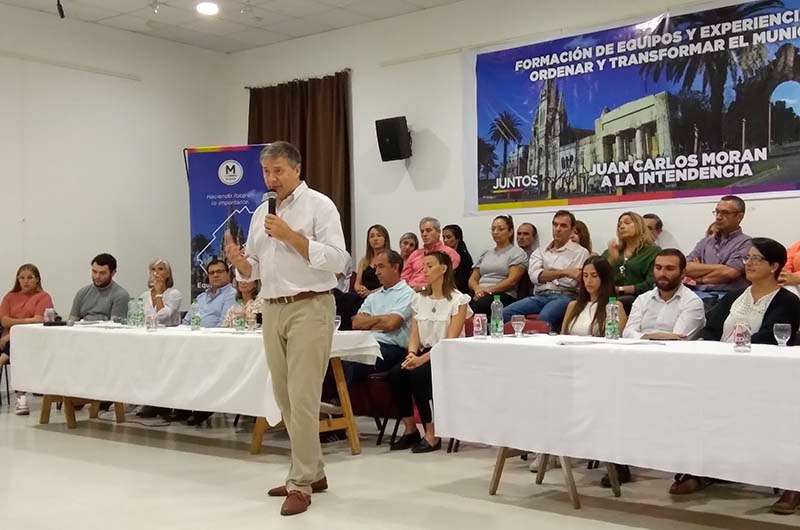 Juan Carlos Morán presentó sus equipos de trabajo