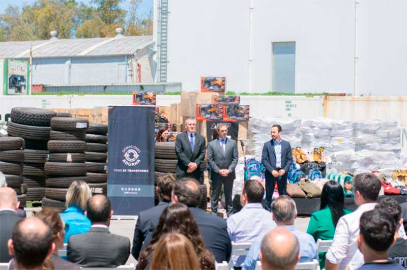 Bolívar recibió donaciones de la Aduana junto a otros 15 municipios bonaerenses