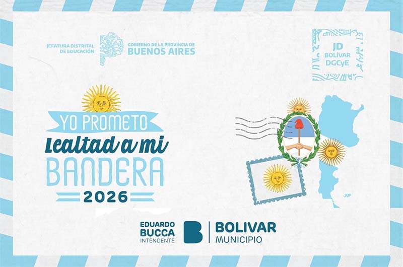 Más de 500 estudiantes del Partido de Bolívar prometerán lealtad a la bandera