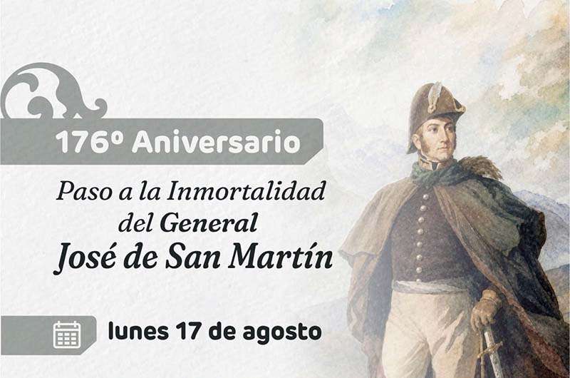 Acto por el 176° aniversario del paso a la inmortalidad del Gral. José de San Martín